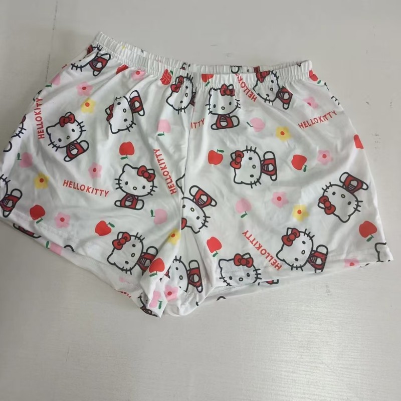 ヨーロッパ版の女性用漫画パジャマ、夏用ショートパンツ、カジュアルウォーキングパンツ、屋外で着用できる空調パンツ、春と秋の薄いホームパンツ、トレンディな|undefined