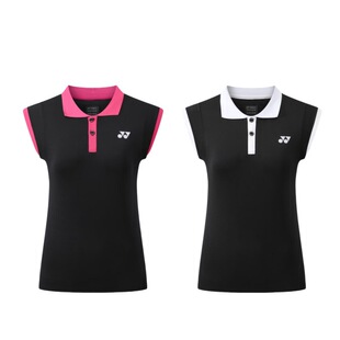 Summer Badminton Clothing yy New Women's Flying Sleeve Top Quick-drying Breathable Lightweight Top Training Clothing Sports Competition Clothing