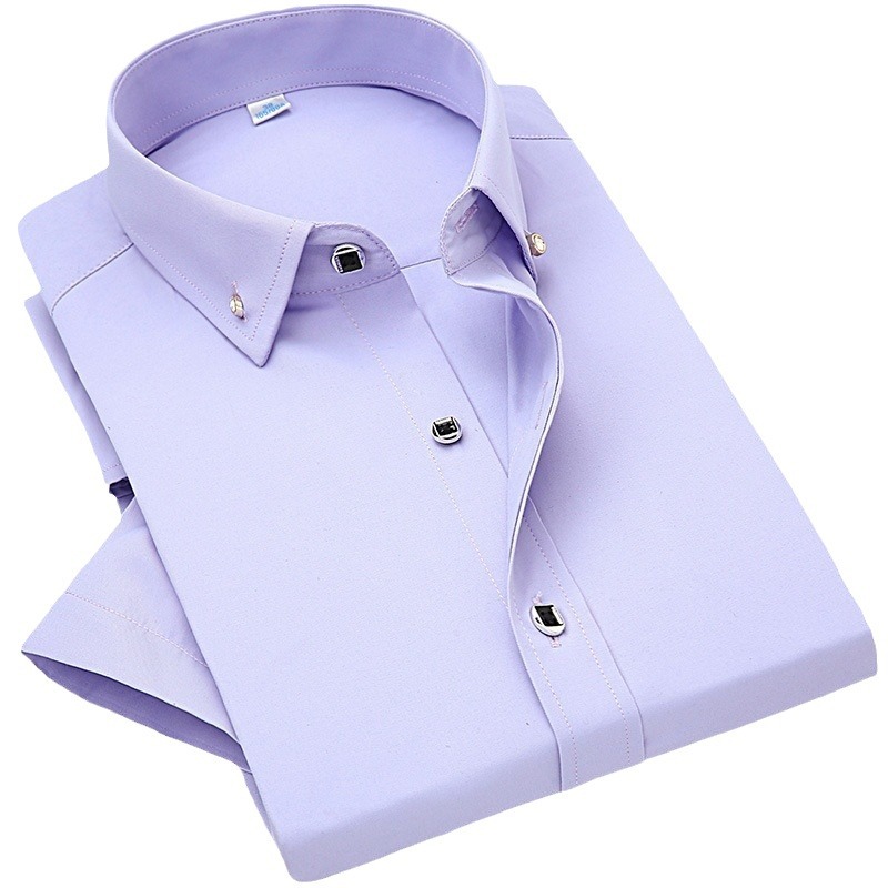 Camisas para hombres, modelos de primavera y verano, estilos de moda, estilos finos, camisas profesionales de negocios casuales de manga corta, diseño de botones novedoso