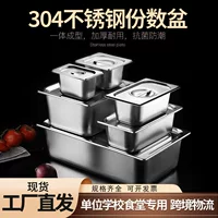 Шкаф для мелких деталей из нержавеющей стали 304 с крышкой, прямоугольная изоляционная миска для canteen/контейнера