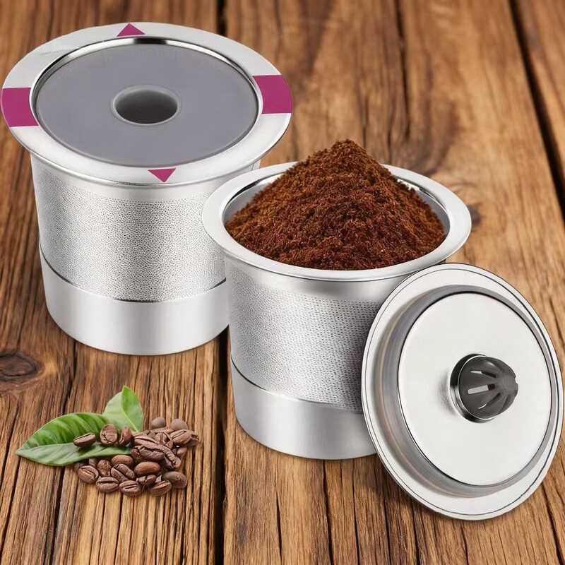 Compatible with Keurig K45 Coffee Machine, Reusable K Cup Hardware Single-Hole K Cup Coffee Capsule