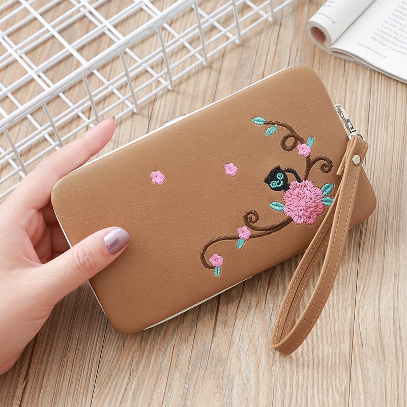 Women's Solid Color Pu Leather Magnetic Buckle Wallets display picture 3