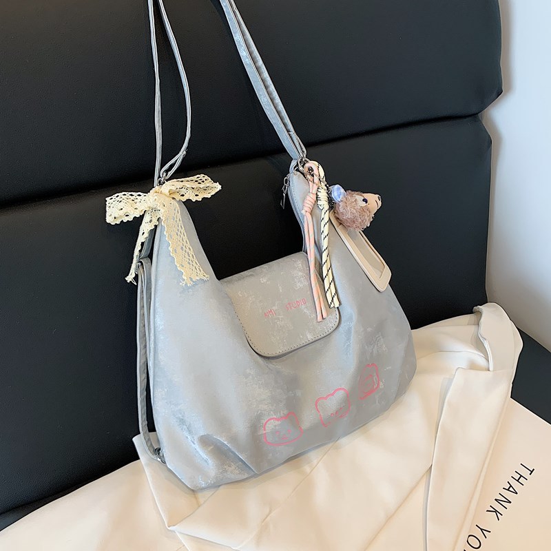 리본이 달린 실버 + 카드 홀더 + 컬러 로프 + 컬러 로프 + 로즈 펜던트