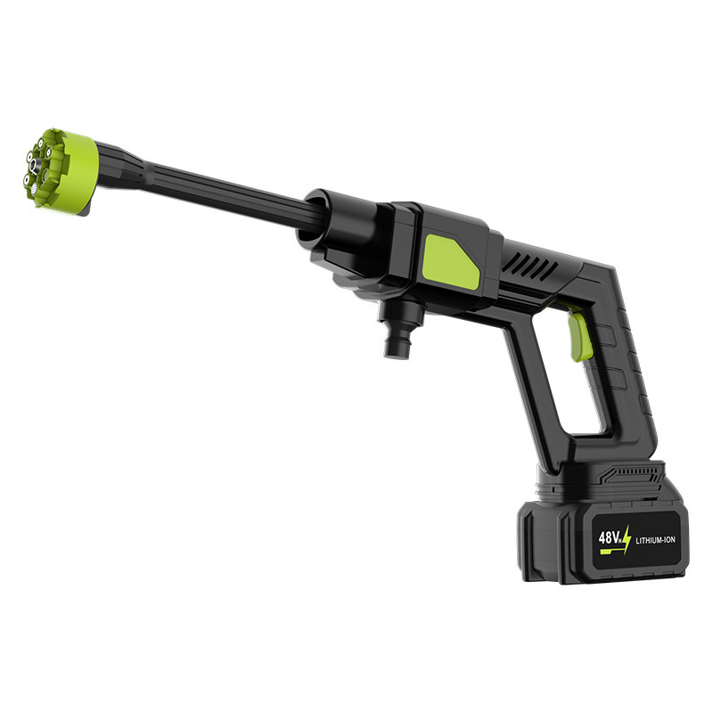 Lavadora de automóviles inalámbrica pistola de agua de alta presión portátil recargable doméstica herramienta de limpieza eléctrica de litio para lavar el automóvil image 5