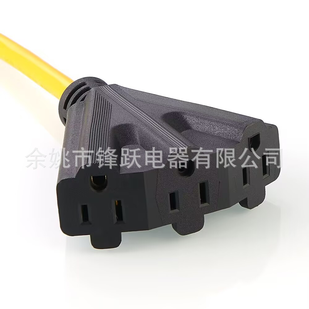 Extensión de enchufe de escoba de servicio pesado 12 / 3 SJTW Extensión de servicio pesado, NEMA 5 - 15P para toma de corriente de 1.2M