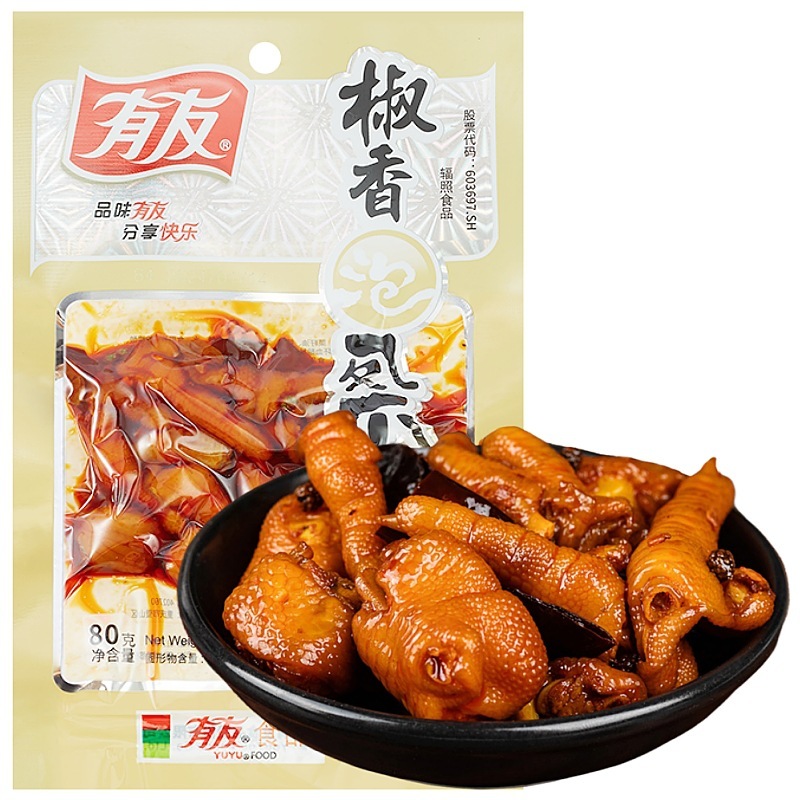 山椒漬け鶏足、山椒漬け鶏足、豚皮、クリスタルキャベツ漬け、煮込み鶏足、ネットセレブスナック卸売|undefined