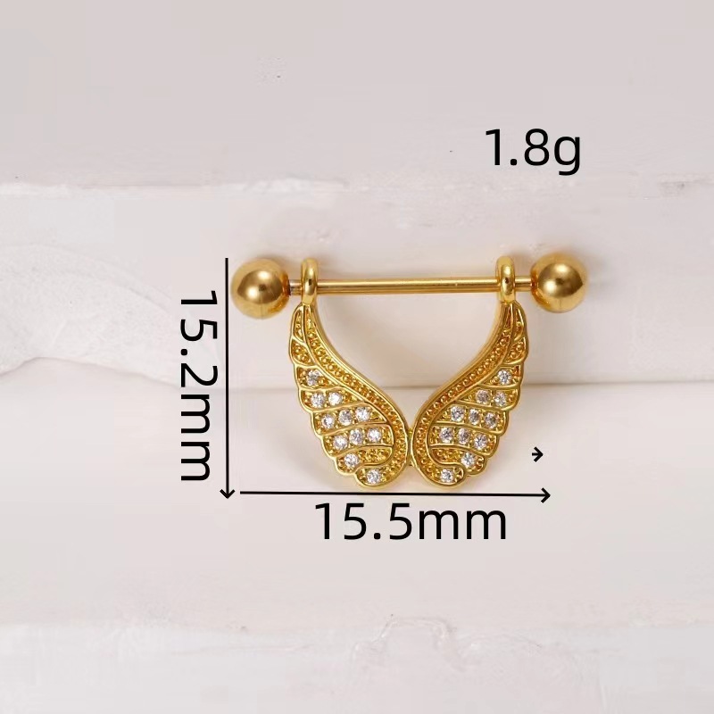 Silver pointed spike labret stud material detail
