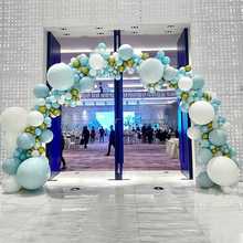 马卡龙气球拱门支架套装饰场景布置气球门开业活动生日气氛开学