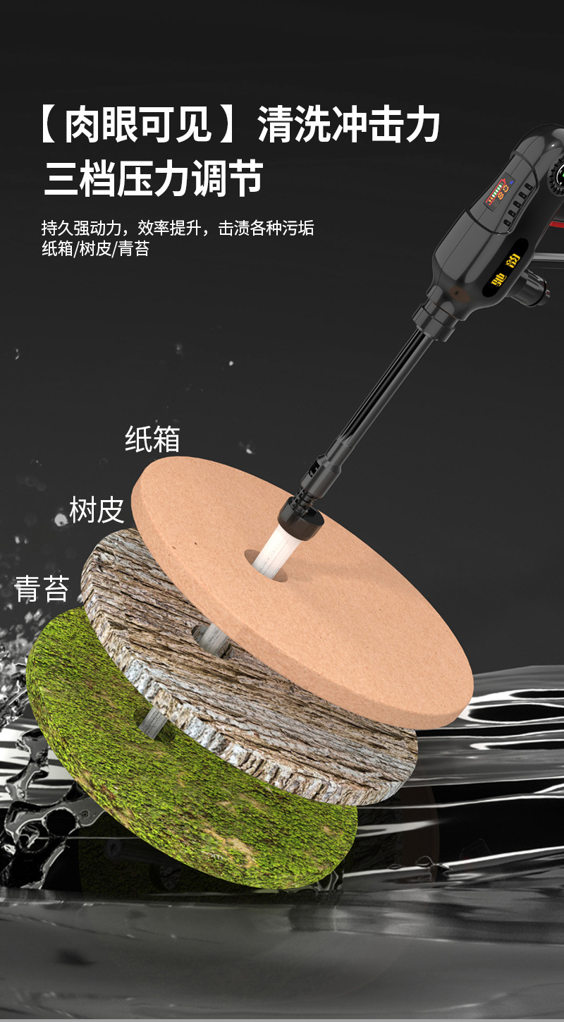 Wireless Car washer Lithium electric car washer car wash water gun handheld rechargeable portable washing machine high pressure brushless electric