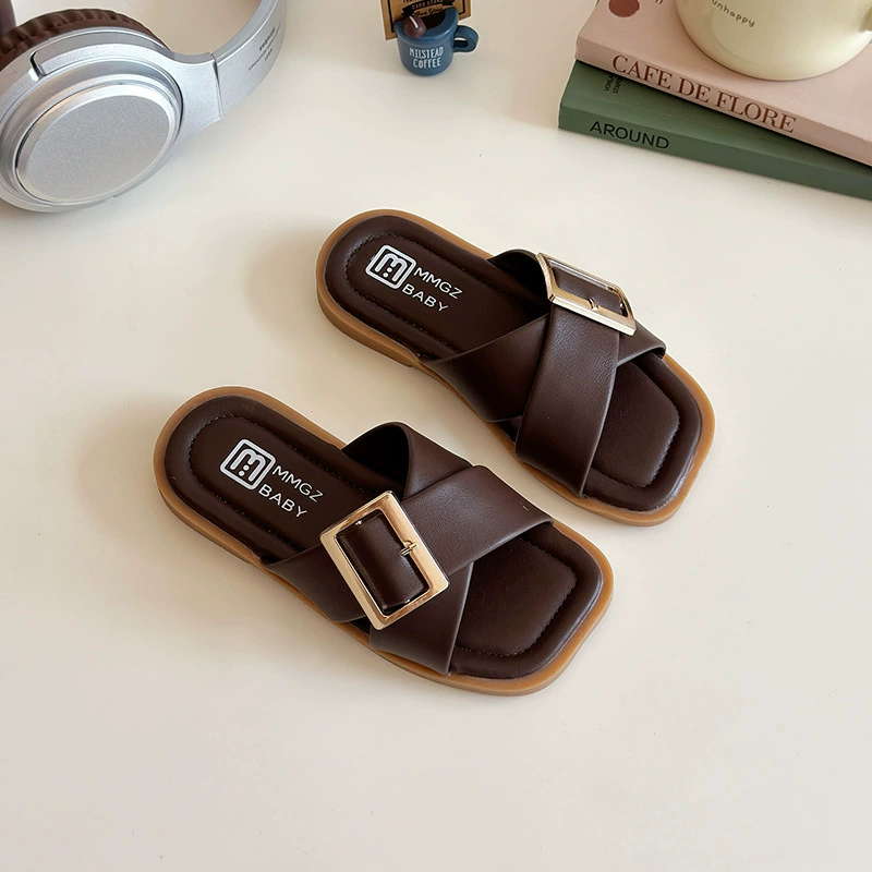 Summer slippers, belt, buckle