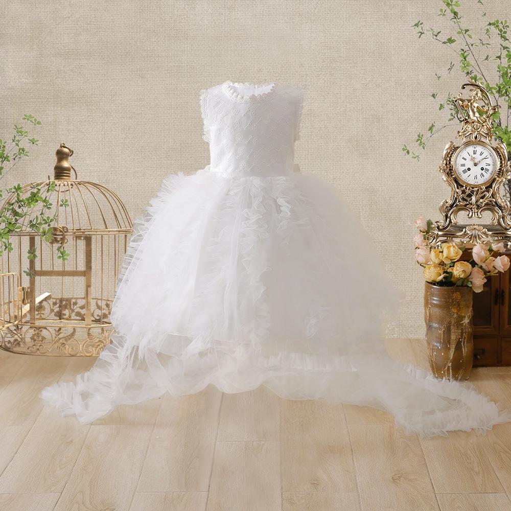 Nuevo vestido transfronterizo para niños princesa vestido floral vestido