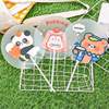 Cartoon handheld cute summer cool round fan for elementary school students