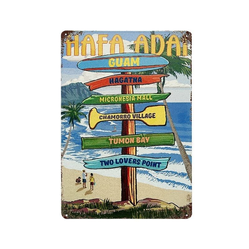 Pintura de hojalata pastoral Flor antigua retro Arte de hierro Pintura colgante pequeña Jardín al aire libre Balcón Decoración de pared Colgante transfronterizo