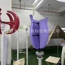 厂家直销玫瑰风力发电机 家用风力发电机 微风发电机600W 1KW 2KW