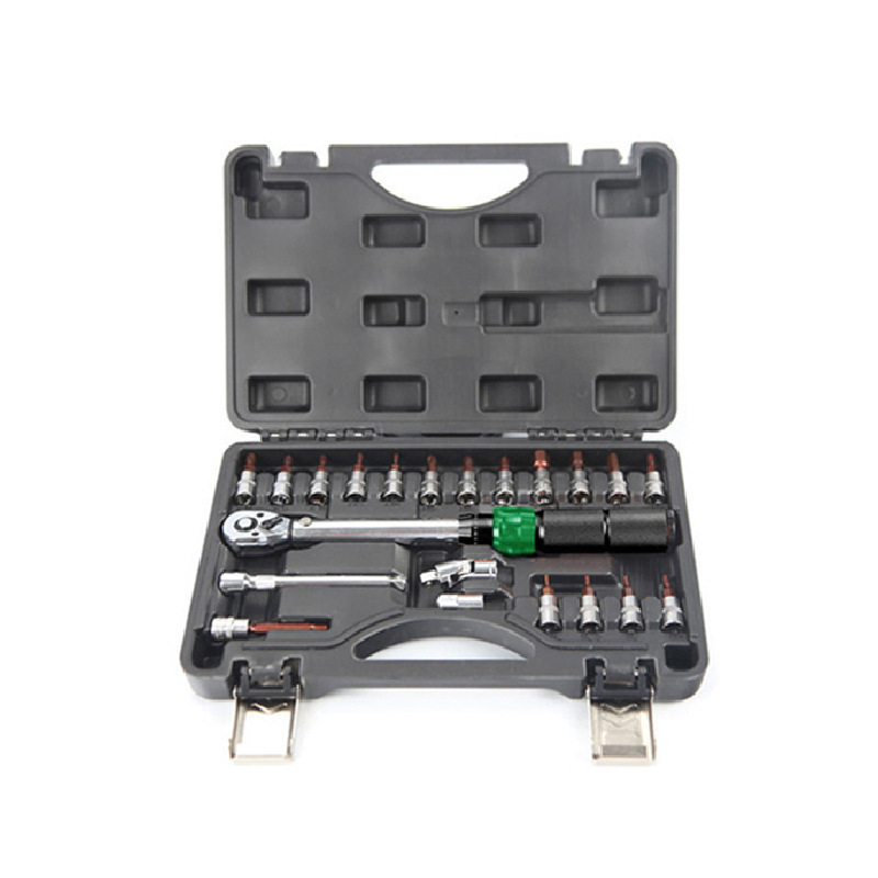 厂家直销棘轮扭力扳手21件套装五金工具维修汽车工具箱多功能组套