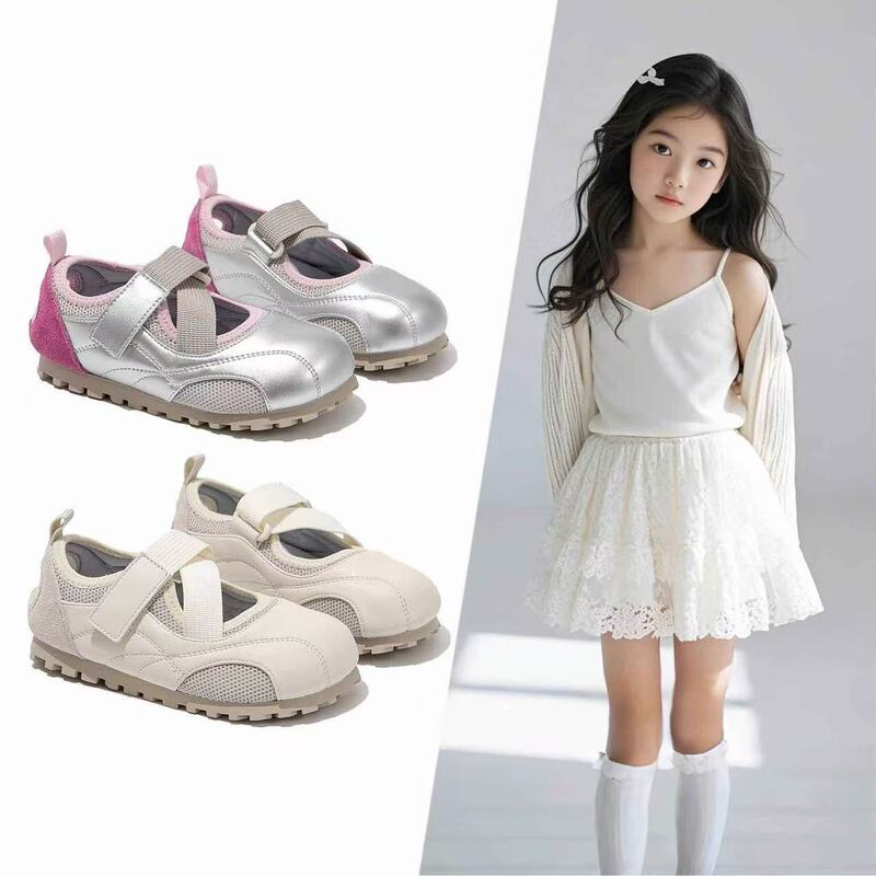 Girls' Shoes Children's Sports Sneakers 2026 New Spring Style Puff White Sneakers for Girls Breathable Mesh Girls' Shoes Children's Sports Sneakers 2026 New Spring Style Puff White Sneakers for Girls Breathable Mesh