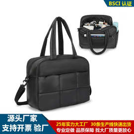 定制跨境新款大容量手提棉服包短途旅行羽绒包外出单肩手提托特包