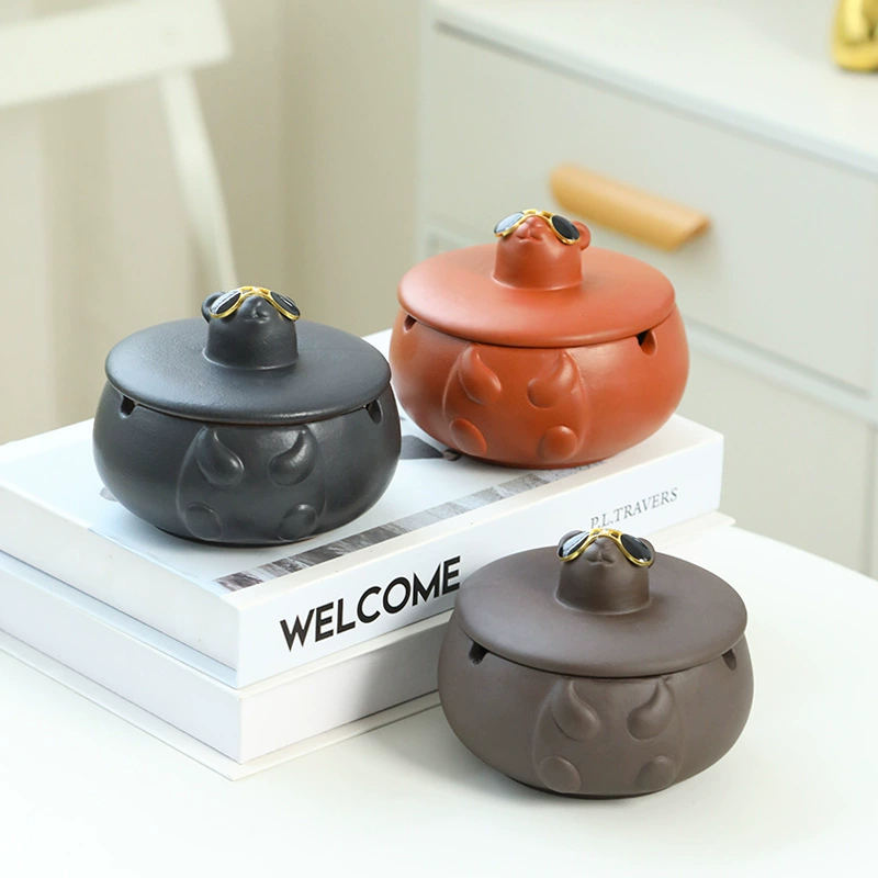 Трансграничная внешняя торговля мультфильм керамическая пепельница креативная крытая настольная мебель Животные медведи пепельница украшения дома