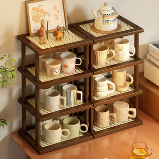 Desktop Tea Cup, Water Cup, Coffee Cup, Tea Set Storage, Cup Holder, Storage Rack, Dining Table Countertop Cup Holder