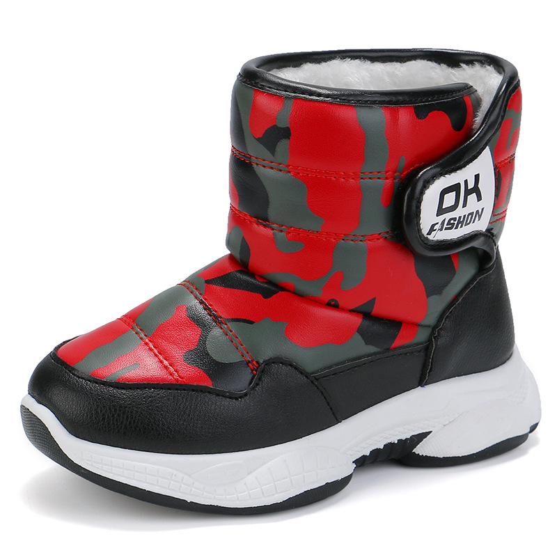 Botas de nieve para niños, botas de invierno para niños, nuevas botas de algodón para niños, botas de camuflaje para niños image 9