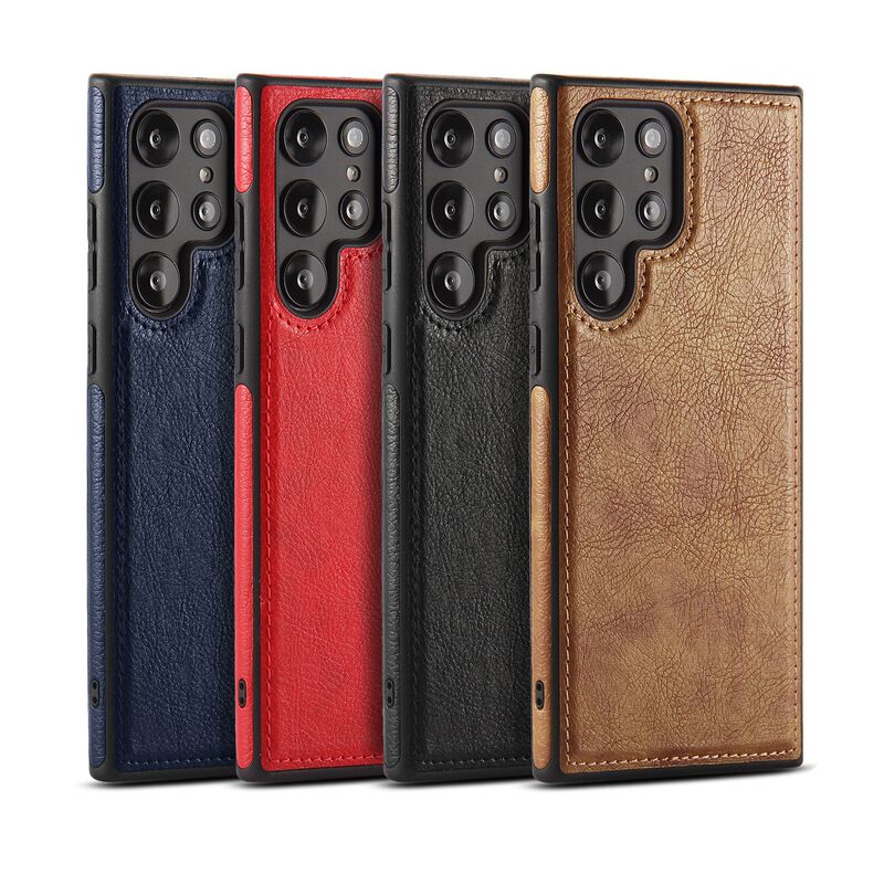 For car line leather stitching Samsung S24 ULtra phone case S23 Plus all-inclusive protective cover S22 soft case
