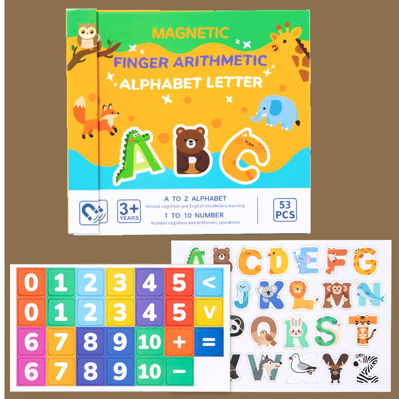 Montessori Matemáticas para niños, suma y resta, aritmética, dedos, aprendizaje cognitivo, educación temprana, juguetes educativos transfronterizos
