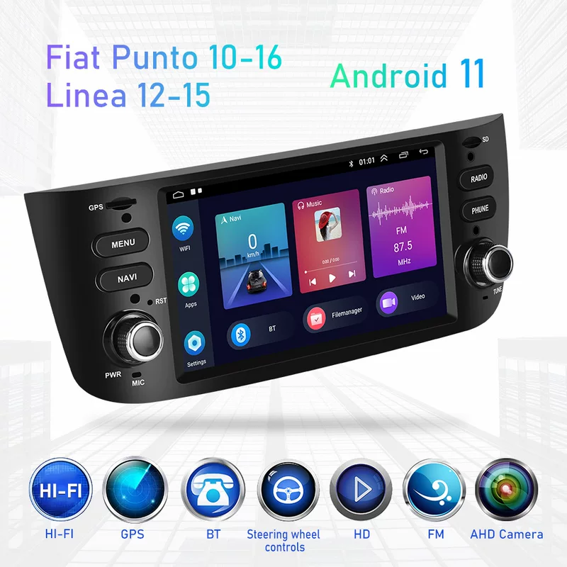 Подходит для моделей Fiato10-16 6,2-дюйма автомобиля CarPlay Android навигации развязки изображение все-в-одном