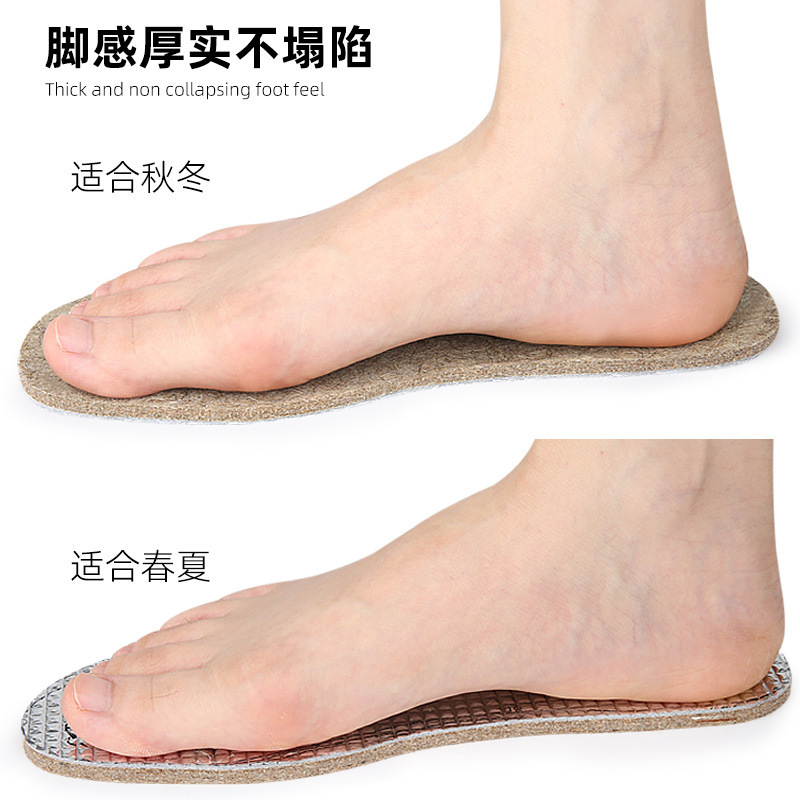 卡通多码可剪裁厚实减震鞋垫缓压段羊毛毡任意运动铝箔纸方格自行|undefined