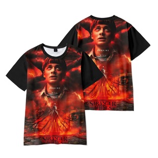 3D��Ʒ�������Z���弾Stranger Thingsӡ������T��ӡ������ͯ�b��