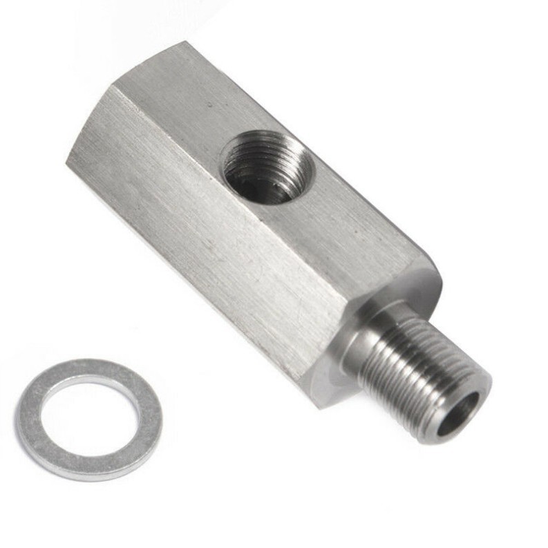 Fabricante de automóviles M14 M12 M10 1/4NPT a 1/8NPT orificio lateral adaptador de presión de combustible conector T