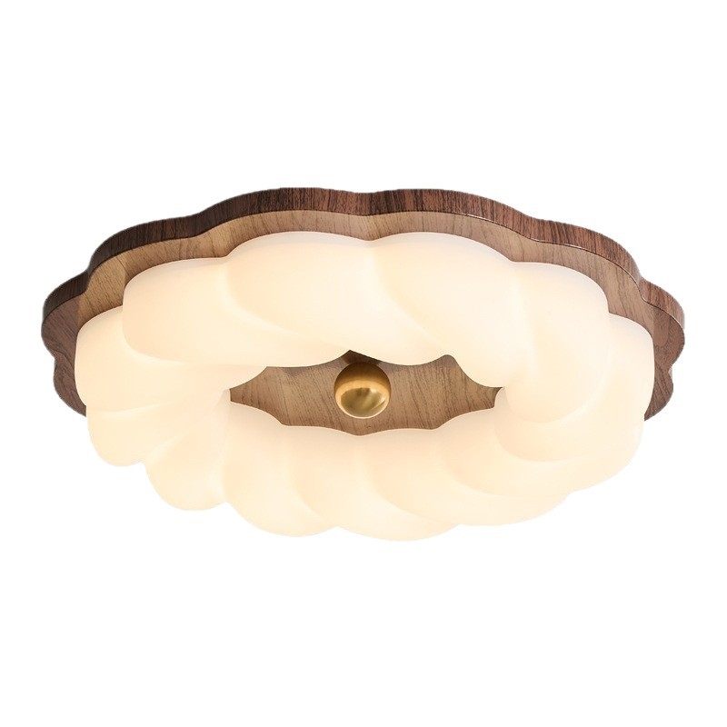 Protector de ojos de espectro completo, lámpara de techo de dormitorio principal de estilo retro francés, nube de burbujas, habitación para niños, lámpara de estudio