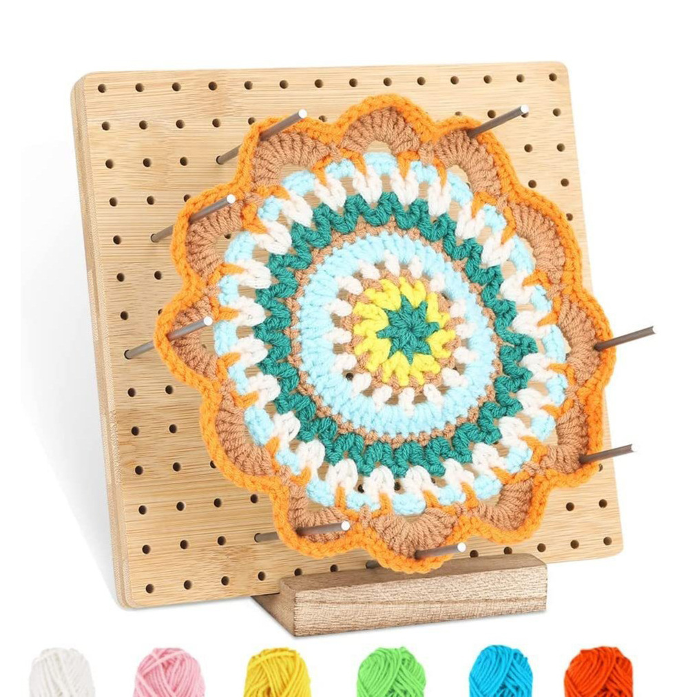 Woven square crochet