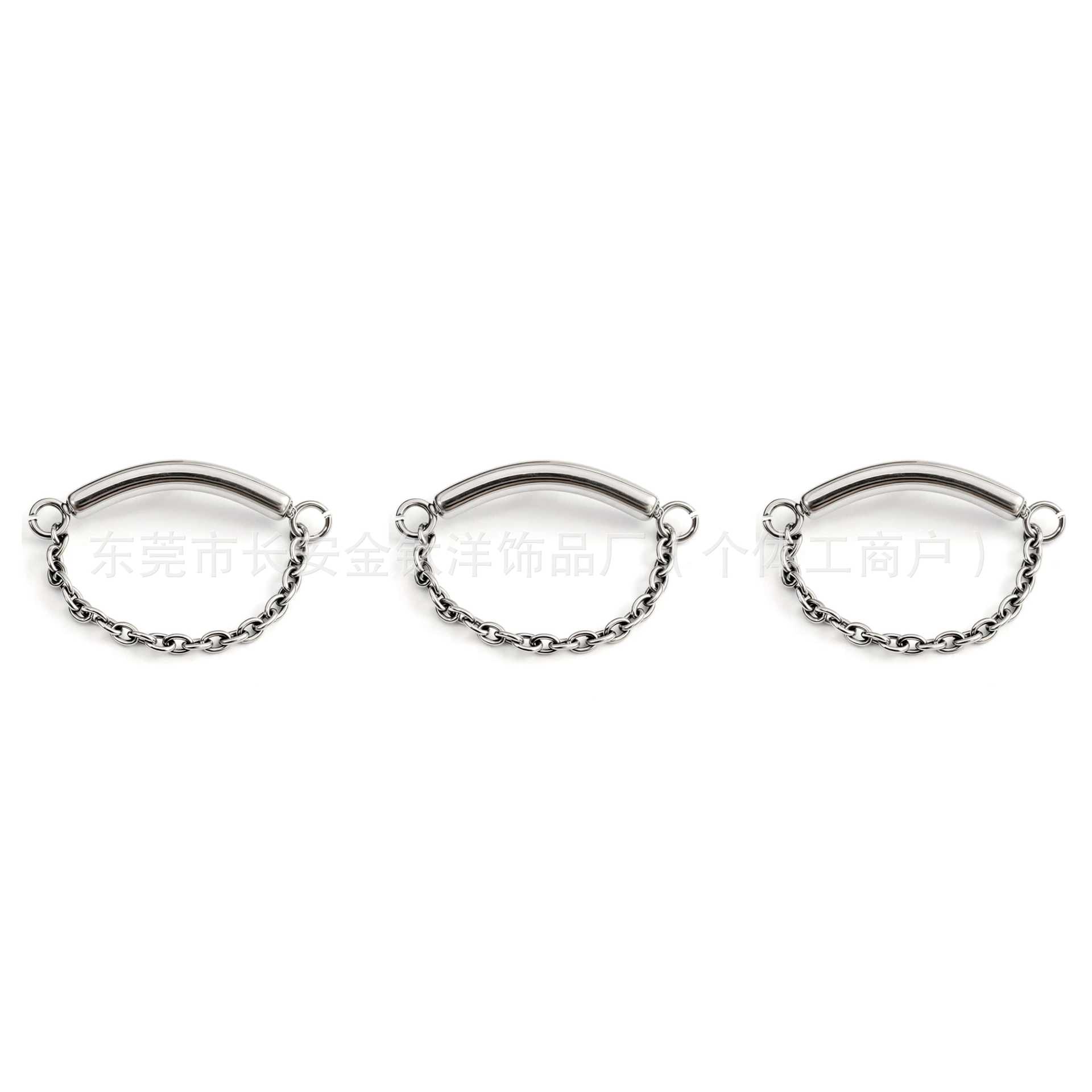Pointed titanium steel lip stud product view