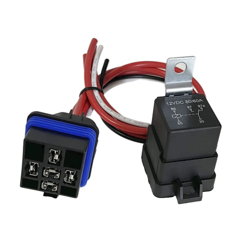 Zylw80/60a12v防水カーリレーソケット付き5脚船用カーファンリレーセット|undefined