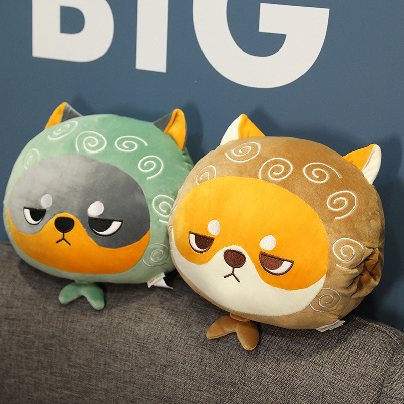 Dibujos animados invierno cálido mano almohada mano de felpa mano almohada cojín siesta almohada cerdo estudiante regalo de la Oficina