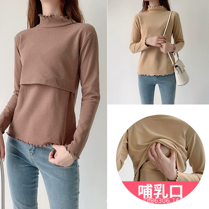 Long-sleeve for breastfeeding
