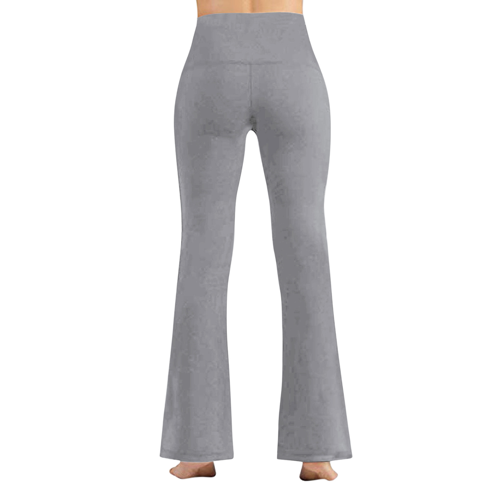 Women's Clothing fashionable slimming new high waisted high elastic solid color large leg pants casual yoga pants _voghion.com