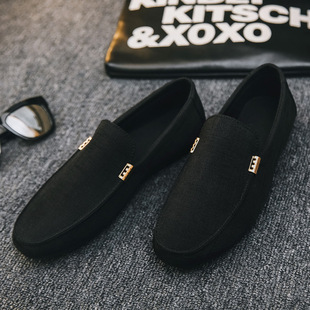 Doudou Shoes 2025 New Men's Summer Soft-Soled Old Beijing Cloth Shoes Breathable Large Size One-Legged Casual Driving Trendy Shoes
