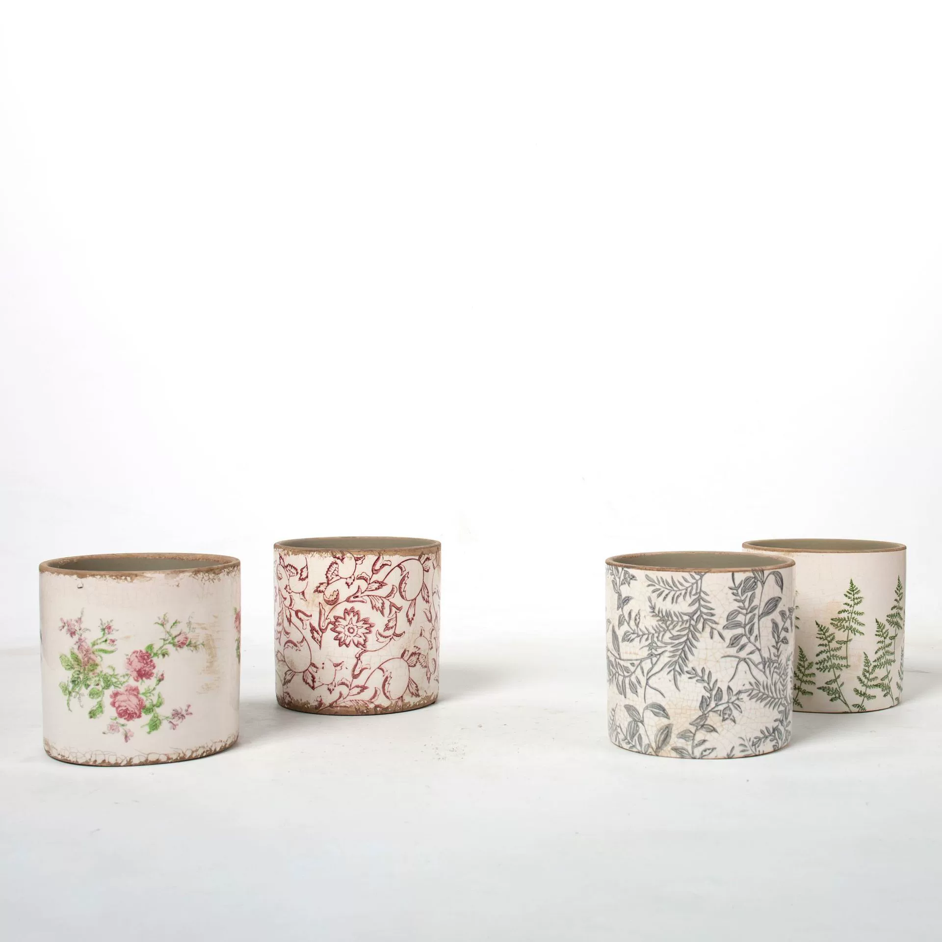 Китайский стиль, классическая ретро старая керамическая ваза, цветочный горшок, зеленый горшок для растений, керамическая цветочная банка, сине-белая банка, классическое мягкое украшение для дома