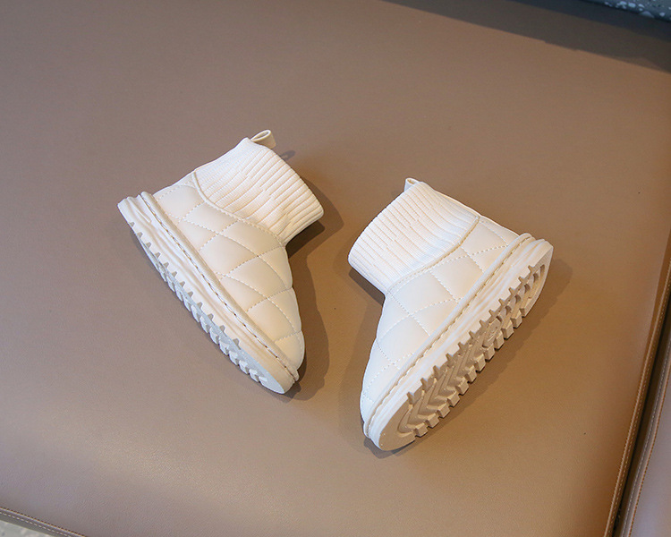 Cotone per ragazze invernali Snowy 2023 per bambini con calzini caldi per stivali corti da ragazzo e medi ispessiti_voghion.com