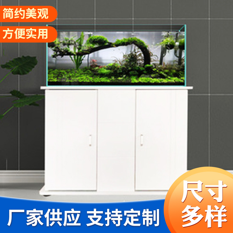 Fish Tank Load-Bearing Base Cabinet Aquarium Small Glass Fish Tank Cabinet Aquatic Plant Tank Base Home Living Room Floor Cabinet Wholesale