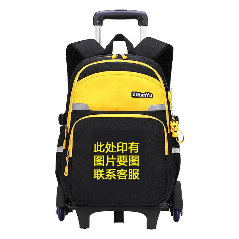 De una sola pieza de entrega nueva bolsa de carro de pescado natural Escuela Primaria Grado 2-6 protección ligera de la columna vertebral transfronteriza LOGO dedicado