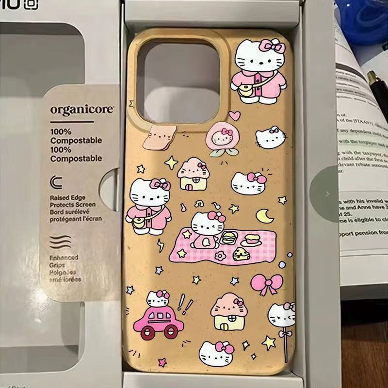 Lindo aplicable Apple 16 funda para teléfono móvil iPhone15ProMax femenino 13/12/11/xr funda blanda 14pro Japón y Corea del Sur