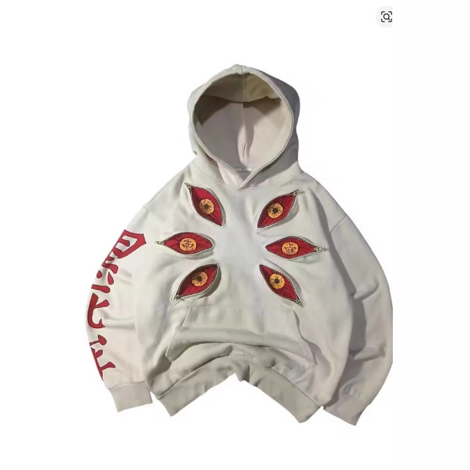 Men's Clothing European And American Sweatshirt Printed Eye Devil Long Sleeved Pullover Hoodie Retro Jacket Street Trend_viptrois.com