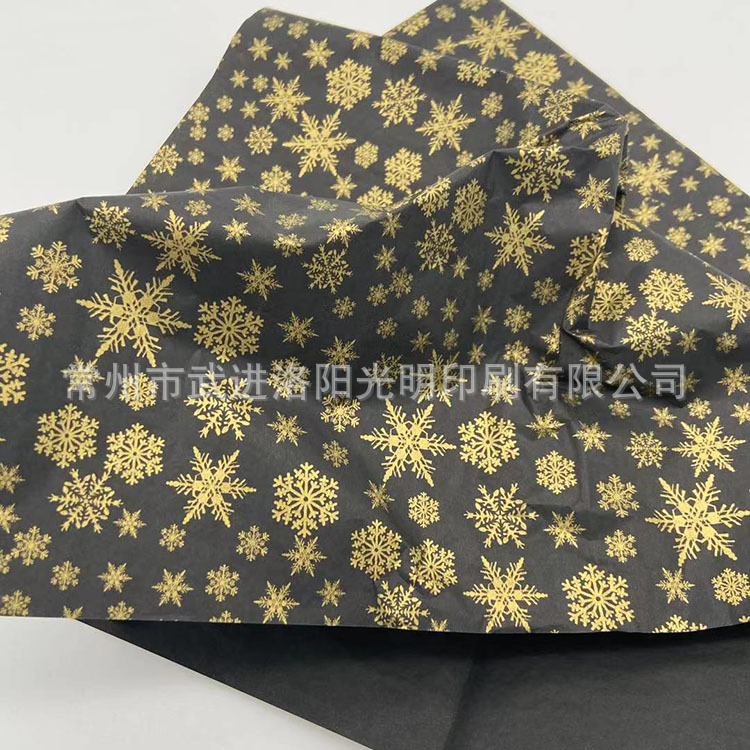 검정 바탕 금색 눈꽃 50*70cm 500장 단위로 대량 주문 가능