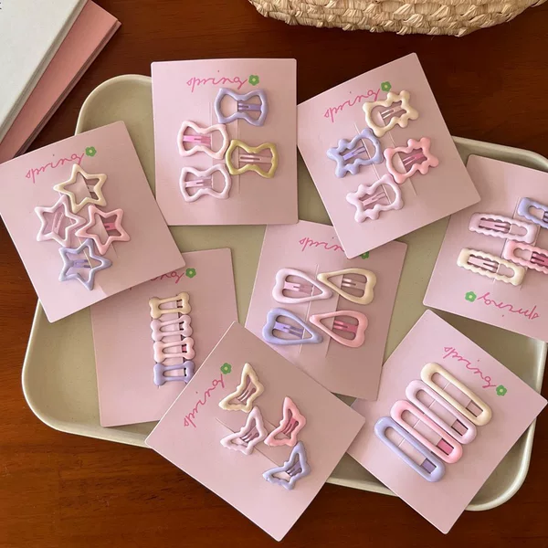 [cardboard bag] hairpin cute bangs clip forehead clip female side broken hairpin small clip hair accessories bb clip