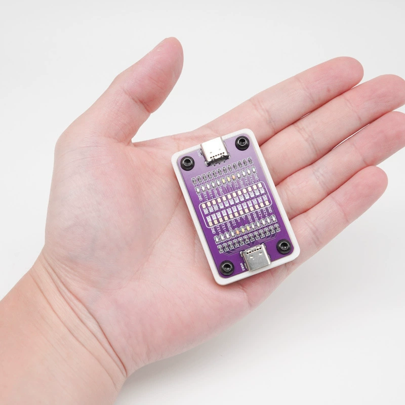 Двусторонняя плата обнаружения материала кабеля для быстрой зарядки POWER-Z Type-c подходит для тестирования кабелей мобильных телефонов Apple и Android.