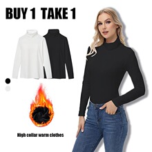 S 83915 Women's High Ne Long Sleeve Shirt Ůʿ���쳤������