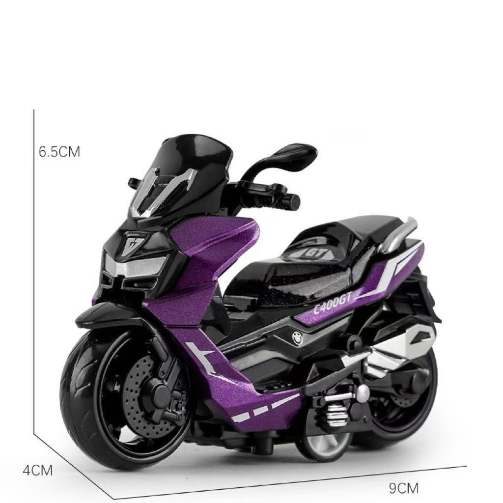 Aleación de retroceso modelo de motocicleta decoración simulación de plástico carreras de juguete transfronterizo llavero colgante agarre decoración de la máquina