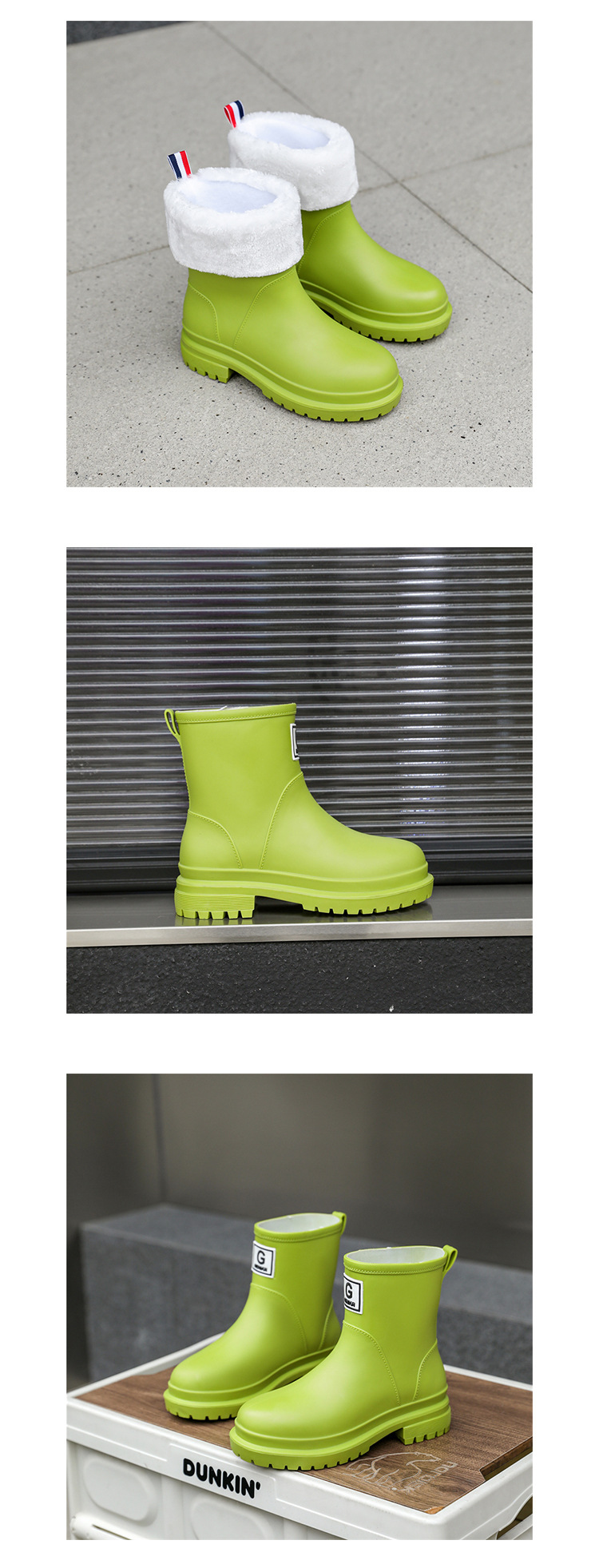 FDesigner boots Martens boots martin  women sneakers black white leather short booties winter snow outdoor warm shoes_voghion.com